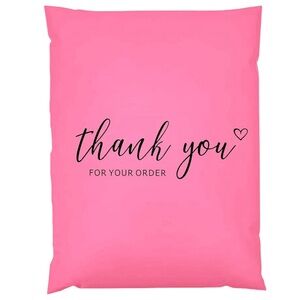 10 EXTRA LARGE POLY MAILERS - THANK YOU Design